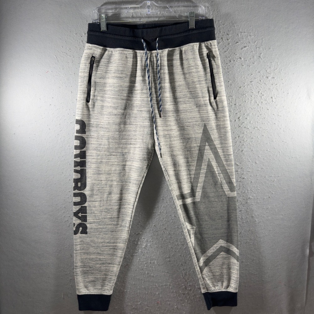 3329 | Dallas Cowboys NFL Space Dye Jogger Sweatpants Gray Black Men M